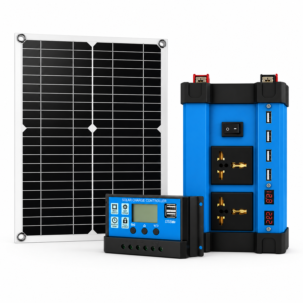 SolarMax 100 — Kit caricatore solare batteria 12 V